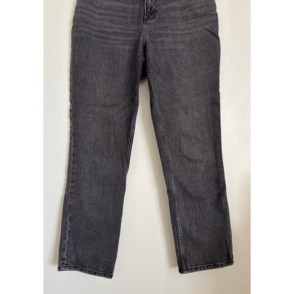 Dark Grey Abercrombie The 90s Straight Ultra High Rise Curve Love Jeans 27/4 - Picture 4 of 6
